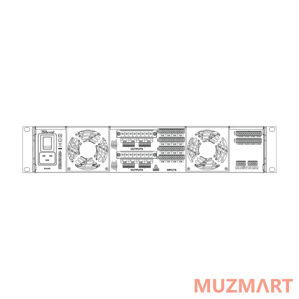 Powersoft Ottocanali 12K4 DSP+D 8-ми канальный усилитель мощности