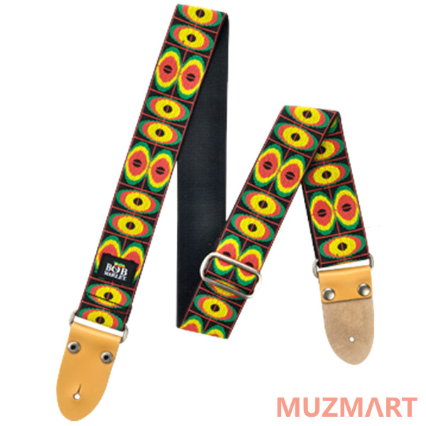 Dunlop BOB07 Гитарный ремень Bob Marley Ovals