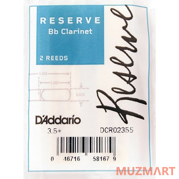 D'Addario DCR02355 Трости для кларнета Bb