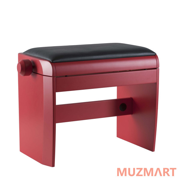 Dexibell Bench Red Matt Регулируемая деревянная банкетка
