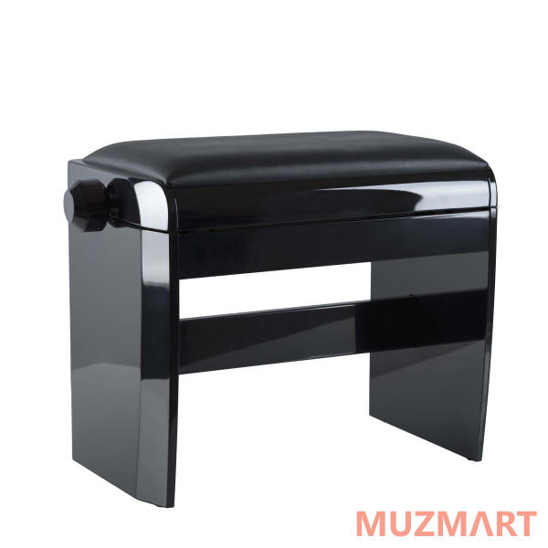 Dexibell Bench Black Polished Регулируемая деревянная банкетка