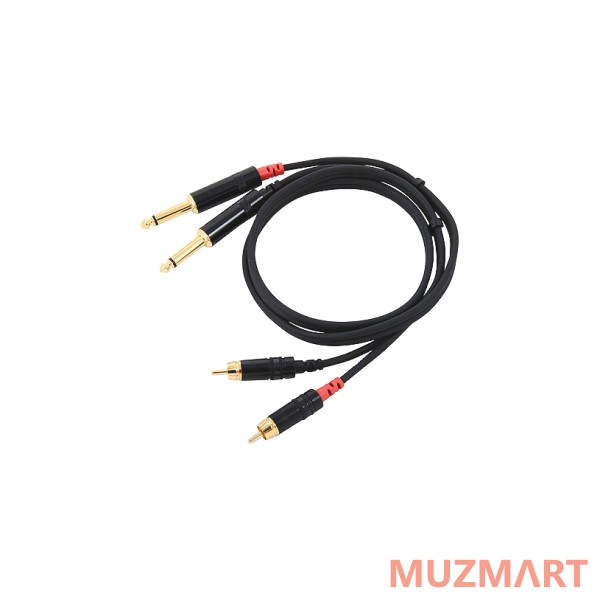 Cordial Cfu 0,6 PC Кабель 2RCA/2 моно-джек, 0,6 м
