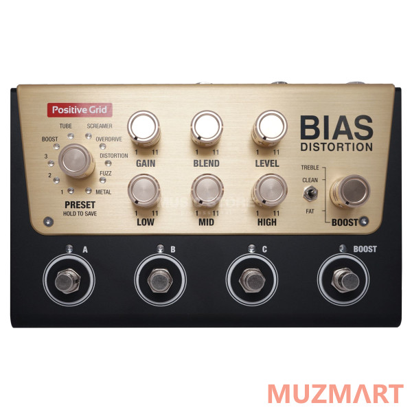 Positive Grid BIAS Distortion Моделирующий гитарный процессор