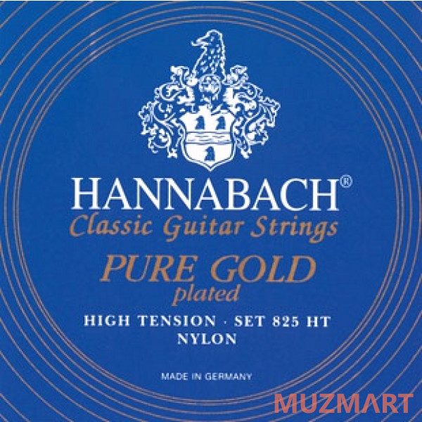 Hannabach 825HT Blue PURE GOLD Комплект струн для классической гитары