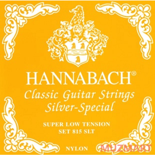 Hannabach 815SLT Yellow SILVER SPECIAL Комплект струн для классической гитары