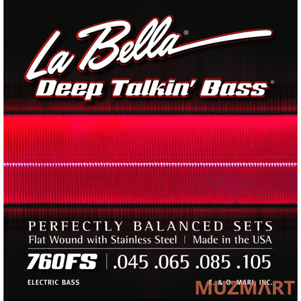 La Bella 760FS Комплект струн для 4-струнной бас-гитары