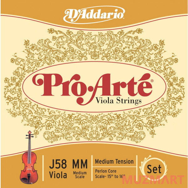 D'Addario J58-MM PRO-ARTE Комплект струн для альта