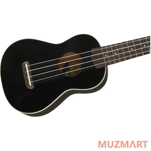 Fender UKULELE VENICE BLACK Укулеле сопрано