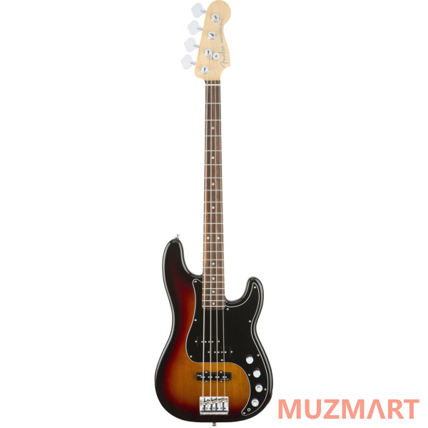 Fender American Elite Precision Bass®, Ebony Fingerboard, 3-Color Sunburst Бас-гитара