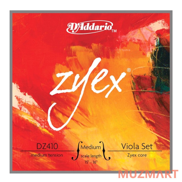 D'Addario DZ410-MM Zyex Комплект струн для альта