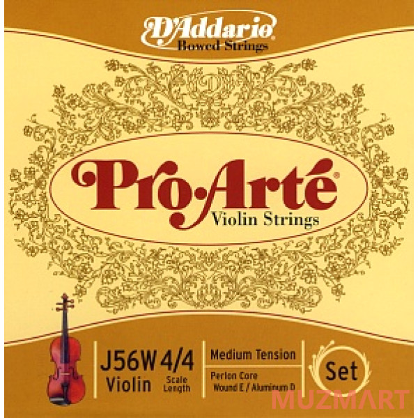 D'Addario J56W-4/4M Pro-Arte Комплект струн для скрипки