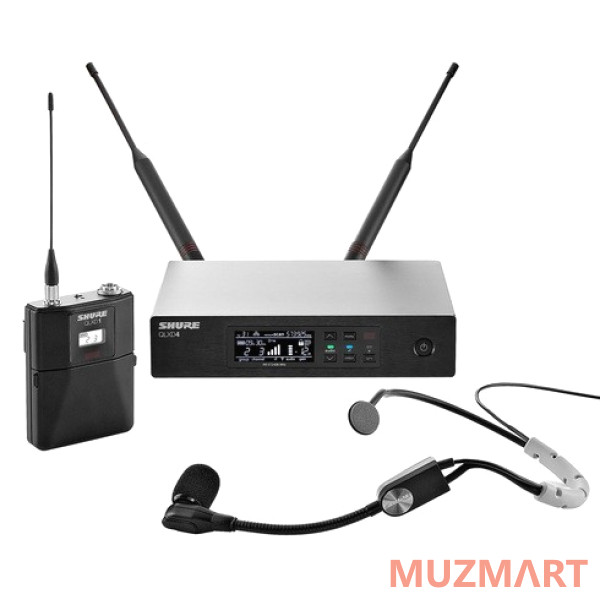 Shure QLXD14E/SM35 P51 710 - 782 MHz Радиосистема с поясным передатчиком и головным микрофоном