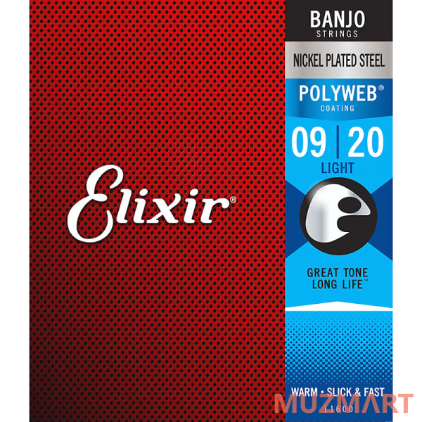 Elixir 11600 POLYWEB Комплект струн для банджо