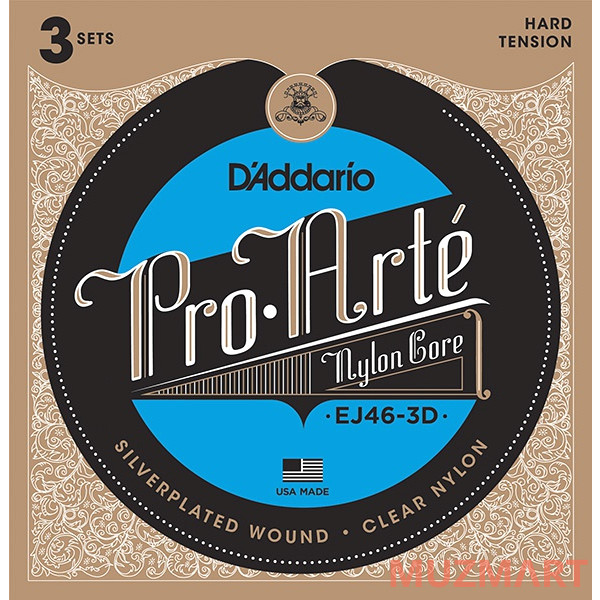 D'Addario EJ46-3D Pro-Arte Nylon Струны для классической гитары