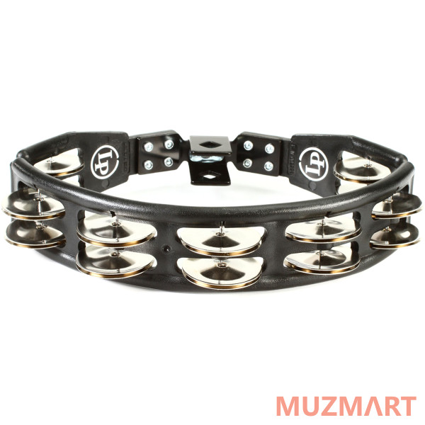 Latin Percussion LP160 Cyclops Steel Jingles Mountable Tambourine Black Тамбурин с креплением на стойку