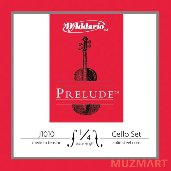 D'Addario J1010-1/4M Prelude Комплект струн для виолончели