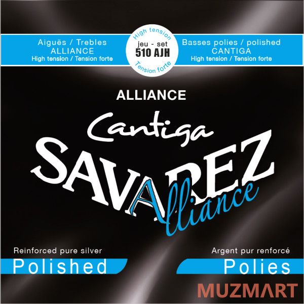 Savarez 510AJH Alliance Cantiga Blue Silver Polished Basses Струны для классической гитары