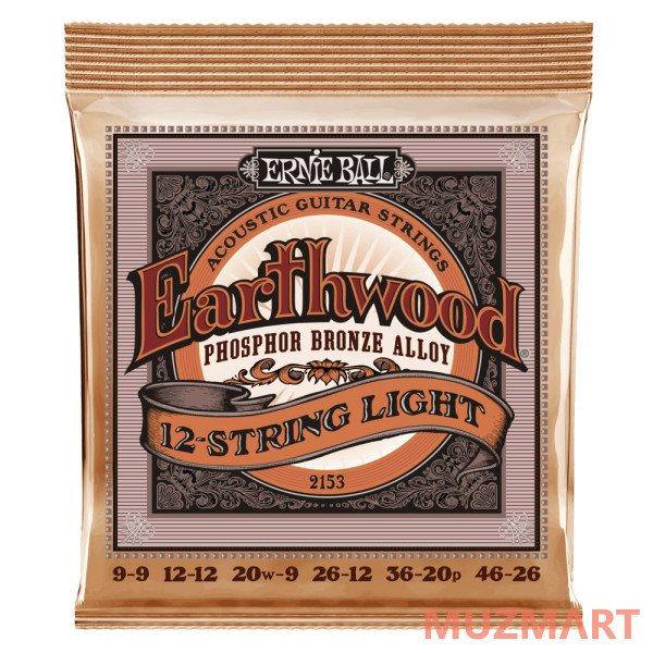 Ernie Ball 2153 Струны для 12 струнной акустической гитары