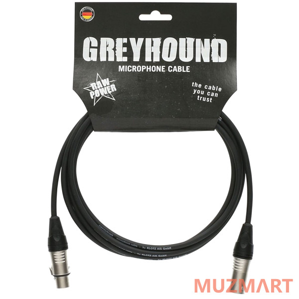 Klotz GRK1FM0500 Микрофонный кабель, XLR female - XLR male, 10 м