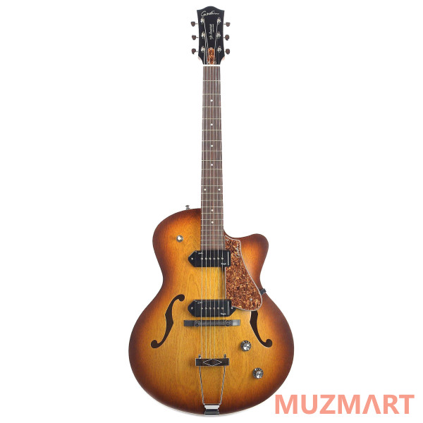 Godin 032327 5th Avenue CW Kingpin II Cognac Burst Полуакустическая электрогитара