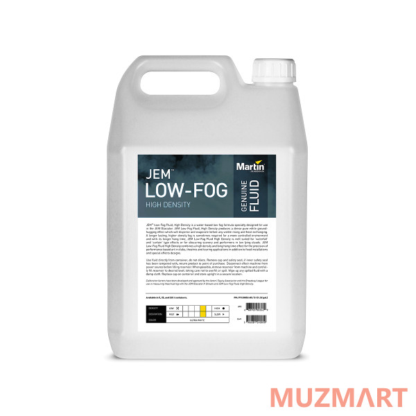 Martin JEM Low-Fog, High Density 5L Жидкость для генераторов дыма высокой плотности 5л