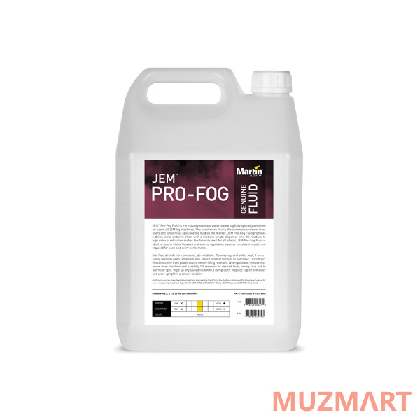 Martin JEM Pro-Fog Fluid, 5L Жидкость на водной основе для генераторов тумана