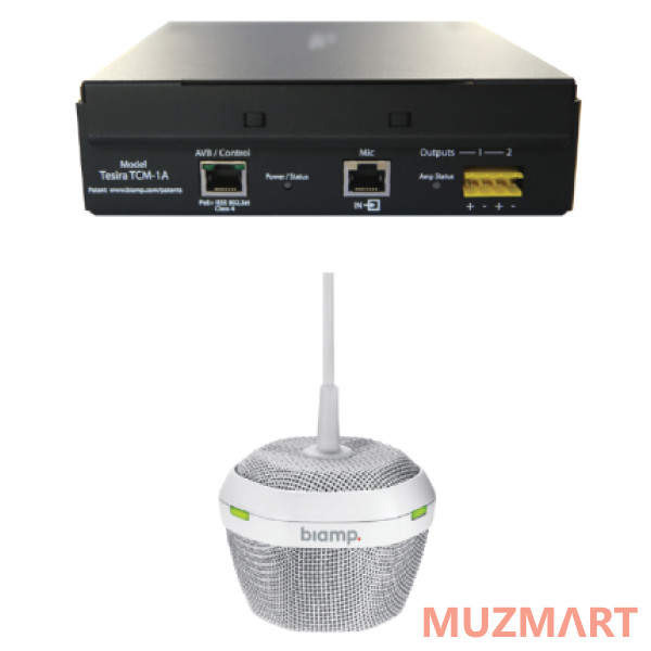 Biamp Tesira TCM-1A Потолочный микрофон с AVB и Beamtracking™ и PoE+ усилителем