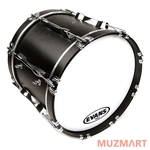 Evans BD24MX2W MX2 White Пластик для маршевого бас-барабана 24"