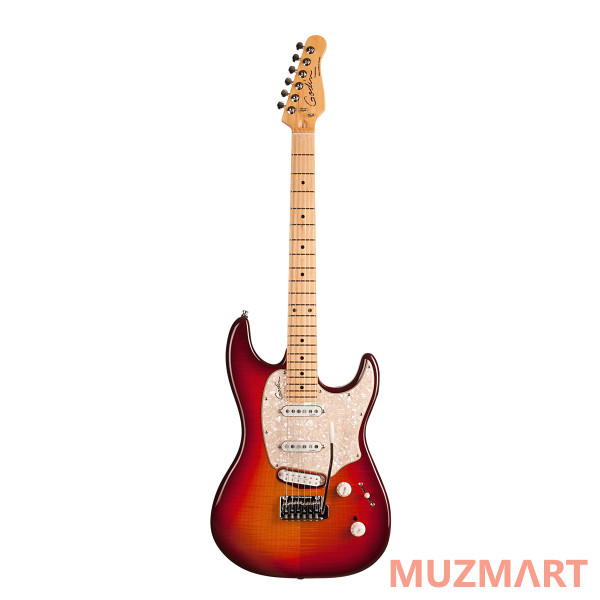 Godin 046980 Progression Plus Cherry Burst Flame MN Электрогитара
