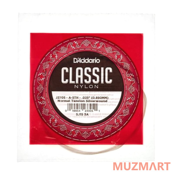 D'Addario J2705 Одиночная струна для классической гитары