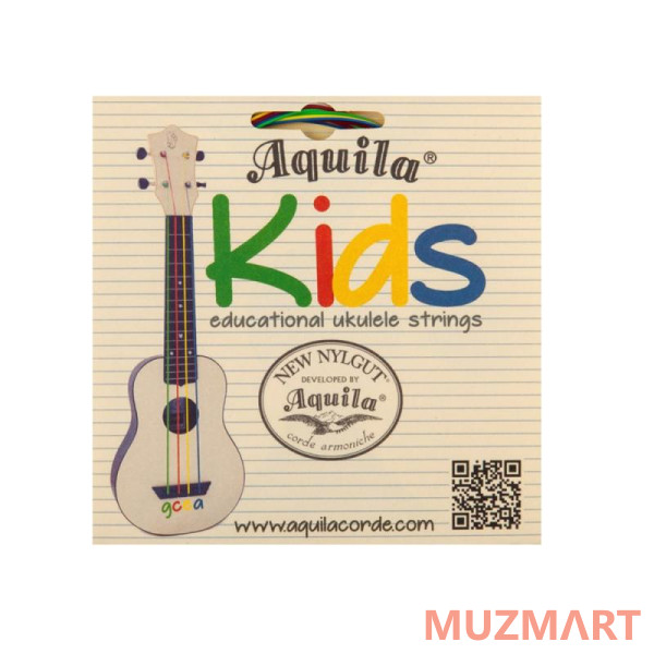 Aquila KIDS 138U Cтруны для укулеле сопрано/концерт, разноцветные