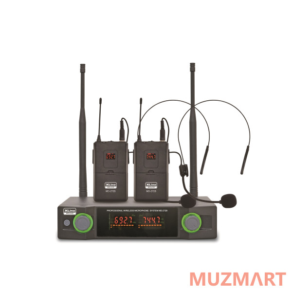 XLine MD-272B Радиосистема двухканальная c двумя поясными передатчиками