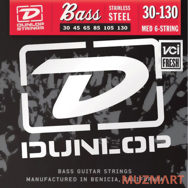 Dunlop DBS30130 Струны для 6-ти струнной бас гитары