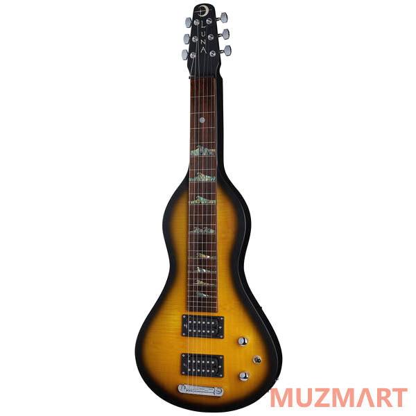 Luna LS ELECTRIC Lap Steel Mahogany Слайд-электрогитара