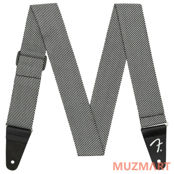 Fender STRAP MODERN TWEED WHITE BLACK Ремень для гитары