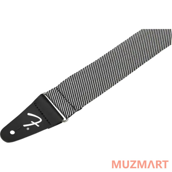 Fender STRAP MODERN TWEED WHITE BLACK Ремень для гитары