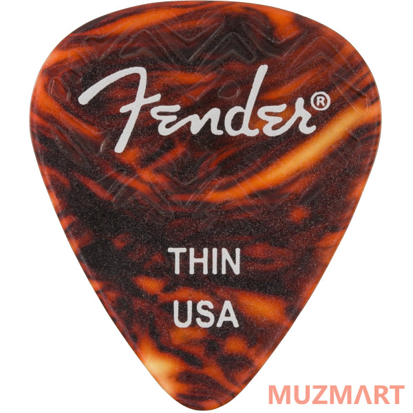 Fender WAVELENGTH 351 THIN 6 PK TORTOISESHELL Медиаторы