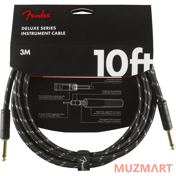 Fender DELUXE 10' INSTRUMENT CABLE BTWD Инструментальный кабель