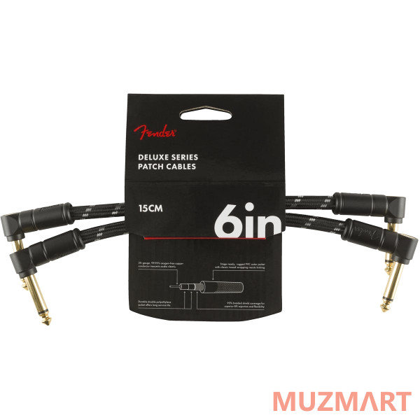 Fender DELUXE 6' CABLE BTWD 2 PACK Инструментальный кабель