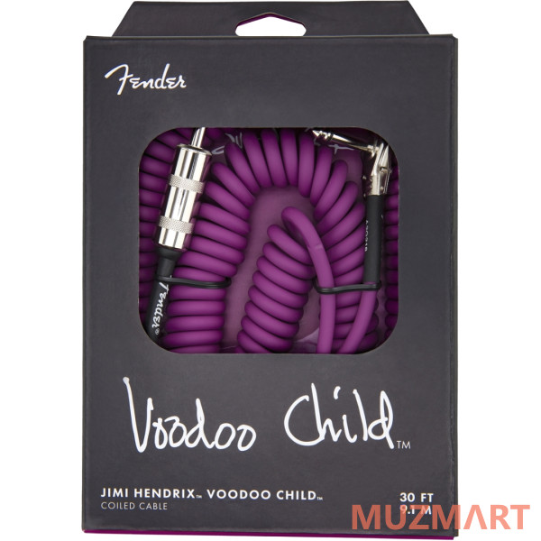 Fender HENDRIX VOODOO CHILD CABLE PURPLE Гитарный кабель
