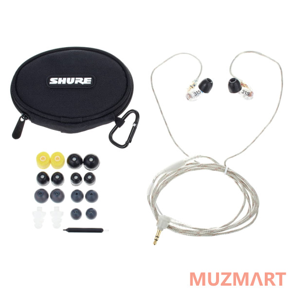 Shure SE315-CL-EFS Наушники внутриканальные с одним драйвером