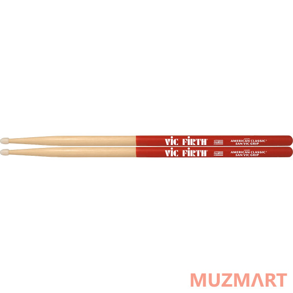 Vic Firth AMERICAN CLASSIC® 5BN, NYLON TIP W/ VIC GRIP Барабанные палочки с нейлоновым наконечником
