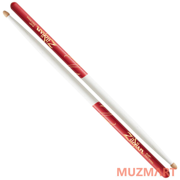 Zildjian Z5AACWDR 5A ACORN WHITE W/ RED DIP Барабанные палочки с деревянным наконечником