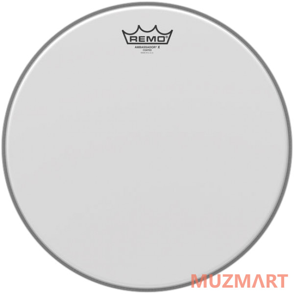 Remo AX-0112-00- AMBASSADOR® X, Coated, 12' Diameter Однослойный матовый пластик для барабана