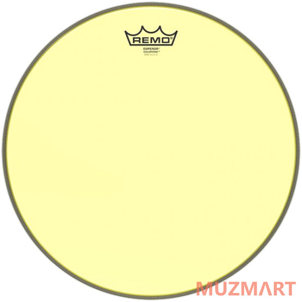 Remo BE-0310-CT-YE Emperor® Colortone™ Yellow Drumhead Цветной двухслойный прозрачный пластик для барабана 10"