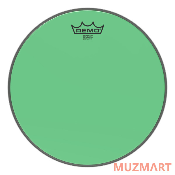 Remo BE-0312-CT-GN Emperor® Colortone™ Green Drumhead Цветной двухслойный прозрачный пластик для барабана 12"