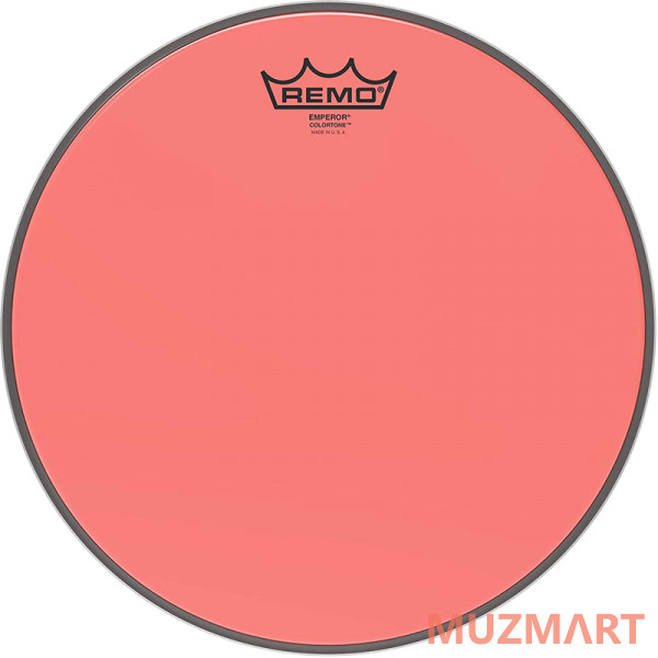 Remo BE-0312-CT-RD Emperor® Colortone™ Red Drumhead, 12 Цветной двухслойный прозрачный пластик для барабана 12"