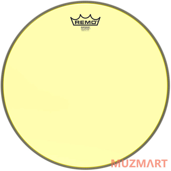 Remo BE-0312-CT-YE Emperor® Colortone™ Yellow Drumhead, 12 Цветной двухслойный прозрачный пластик для барабана 12"