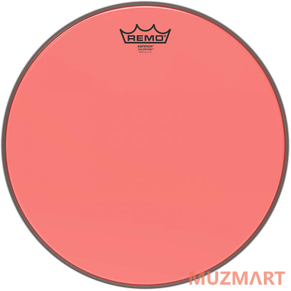 Remo BE-0314-CT-RD Emperor® Colortone™ Red Drumhead, 14' Цветной двухслойный прозрачный пластик для барабана