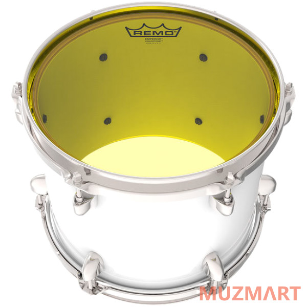 Remo BE-0314-CT-YE Emperor® Colortone™ Yellow Drumhead, 14' Цветной двухслойный прозрачный пластик для барабана